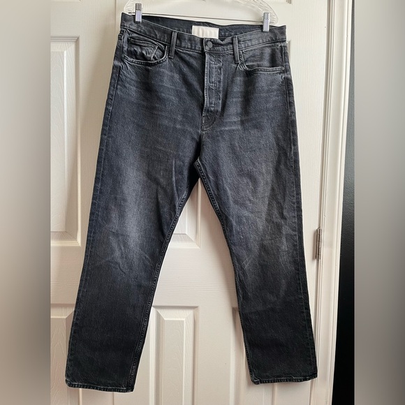 Mother SUPERIOR The Tomcat Ankle On The Fly Solid Wash Black Size 34 Buttonfly - Picture 3 of 8